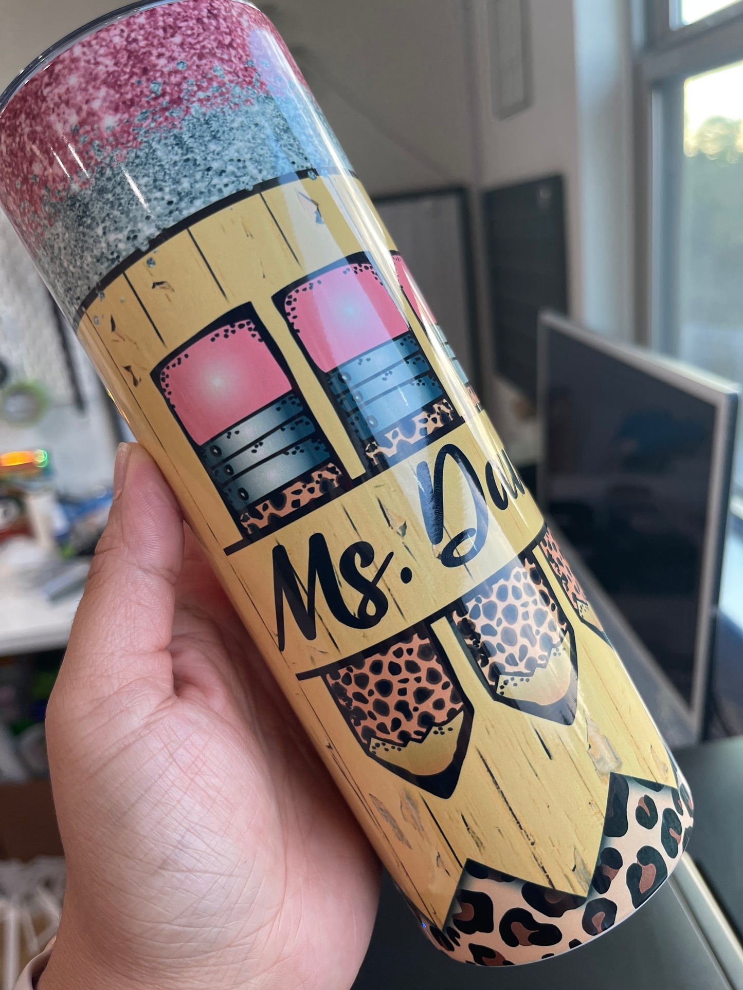 Teacher’s Appreciation Pencil Themed Tumbler