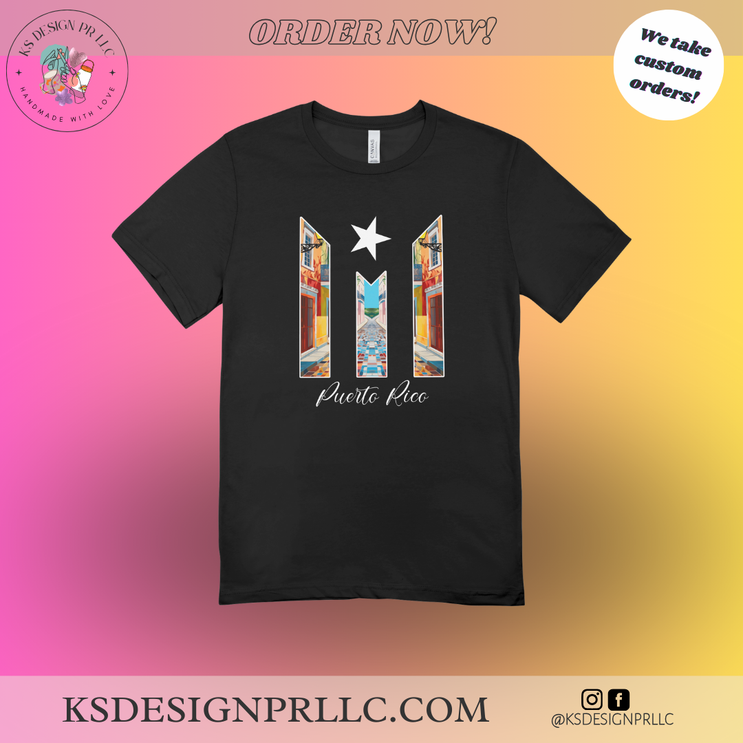 Puerto Rico Flag San Juan Custom T-shirt