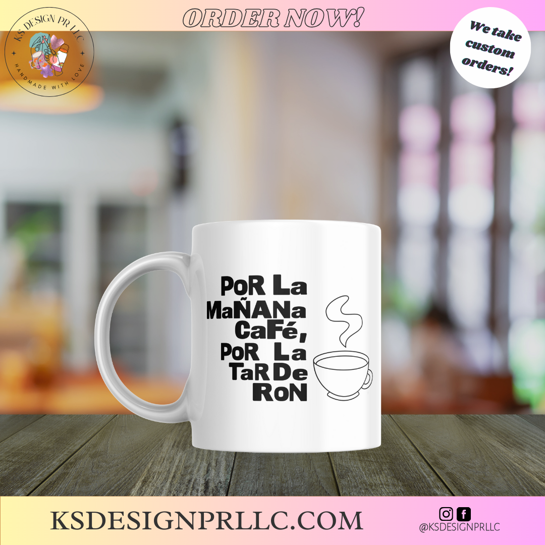Por La Mañana Cafe Custom Ceramic Mug