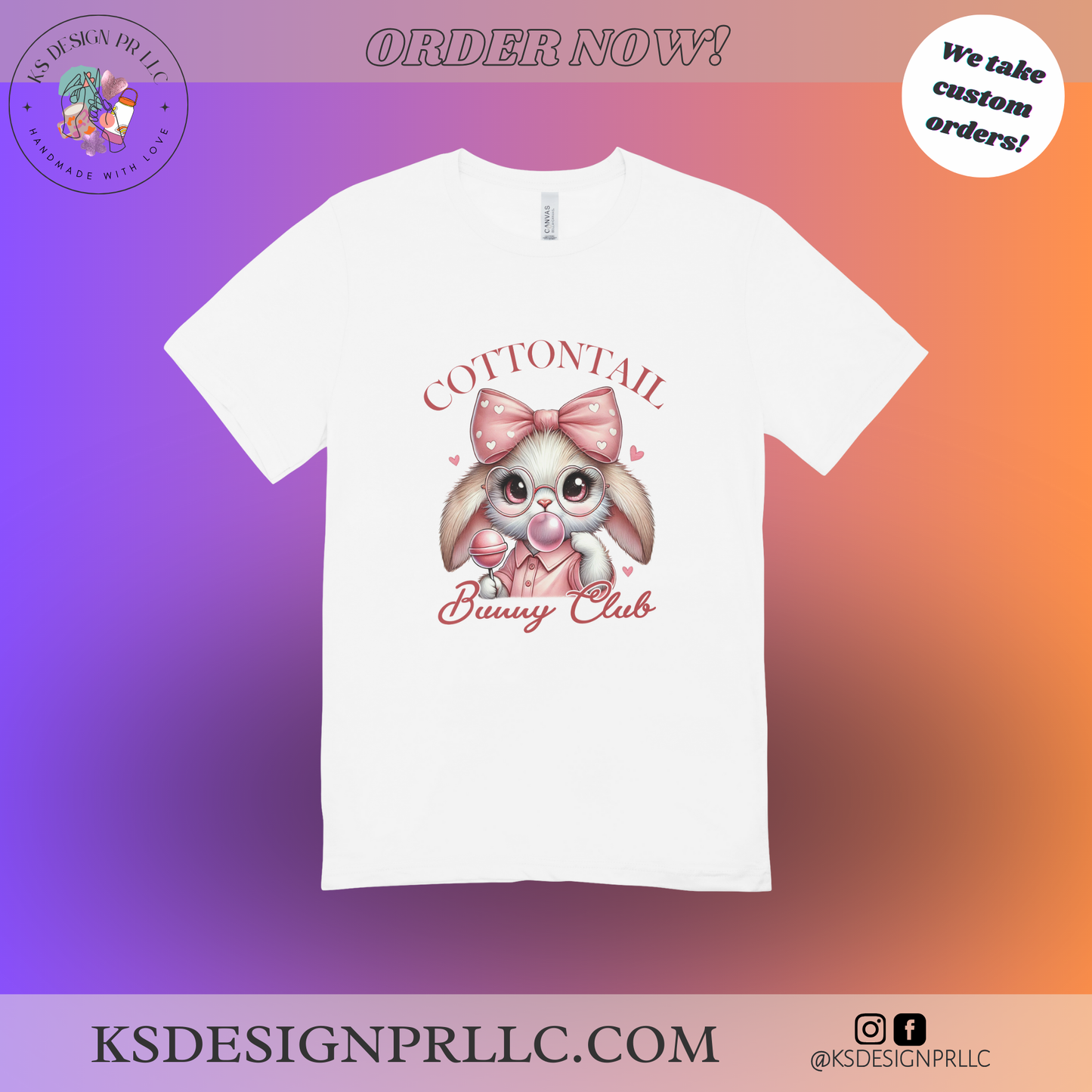 Easter Bunny Coquette Custom Shirt