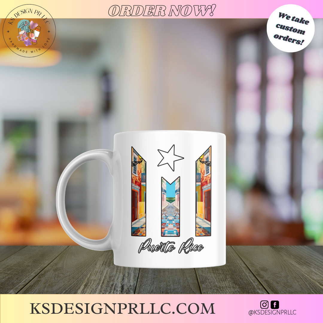 Puerto Rico Custom Ceramic Mug