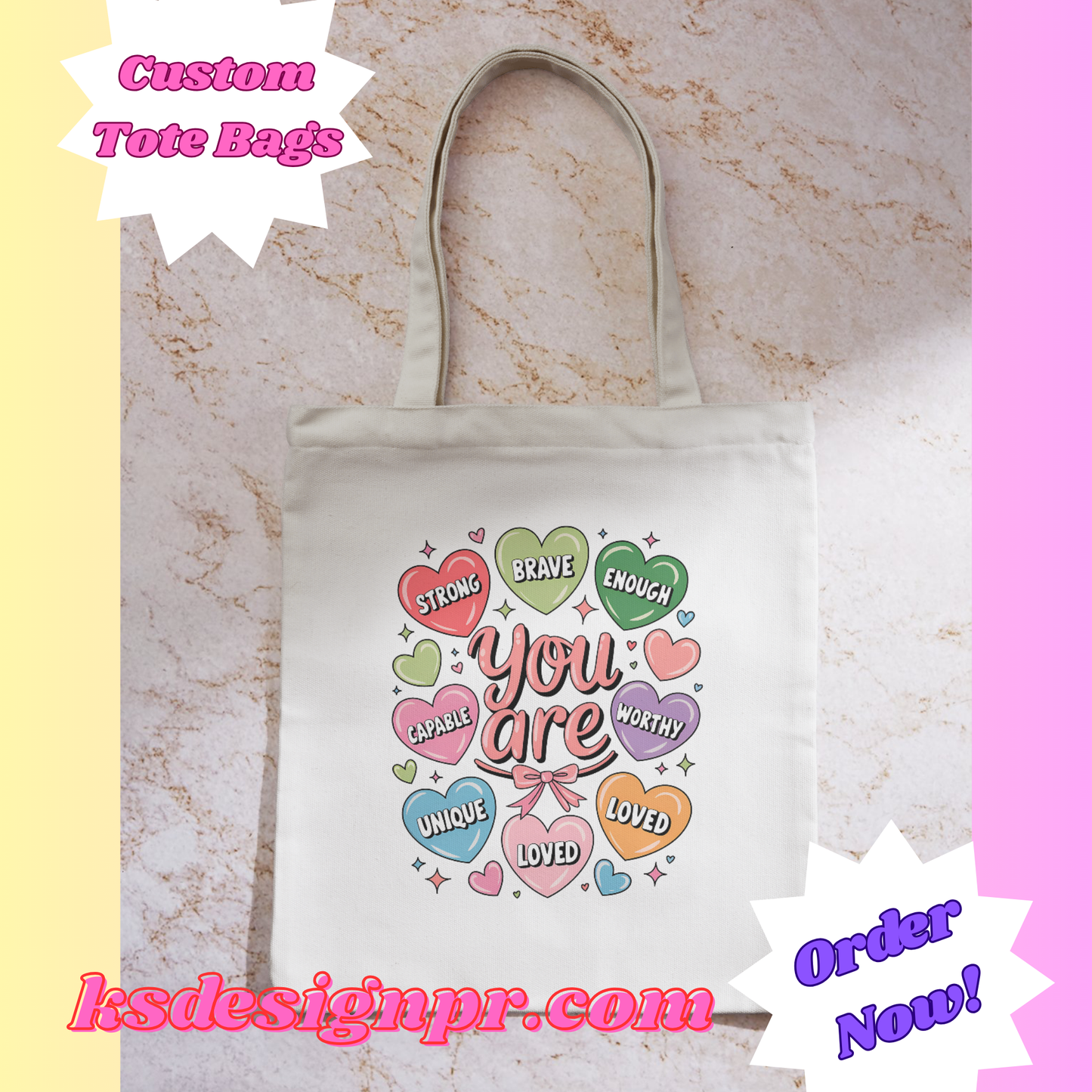Self Love Custom Tote Bag