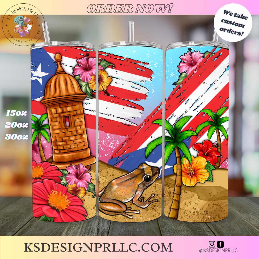 Puerto Rico Custom Tumbler
