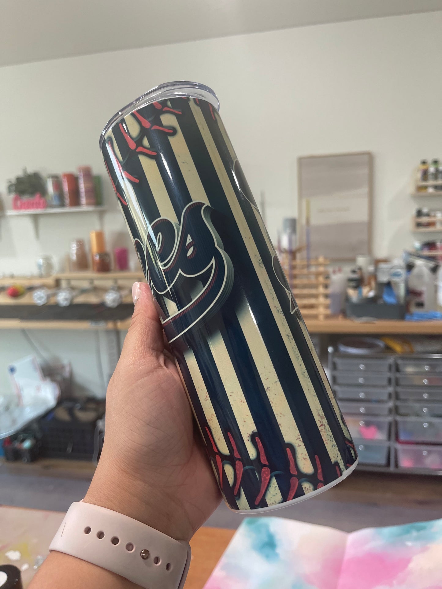 Yankee Baseball Themed Tumbler