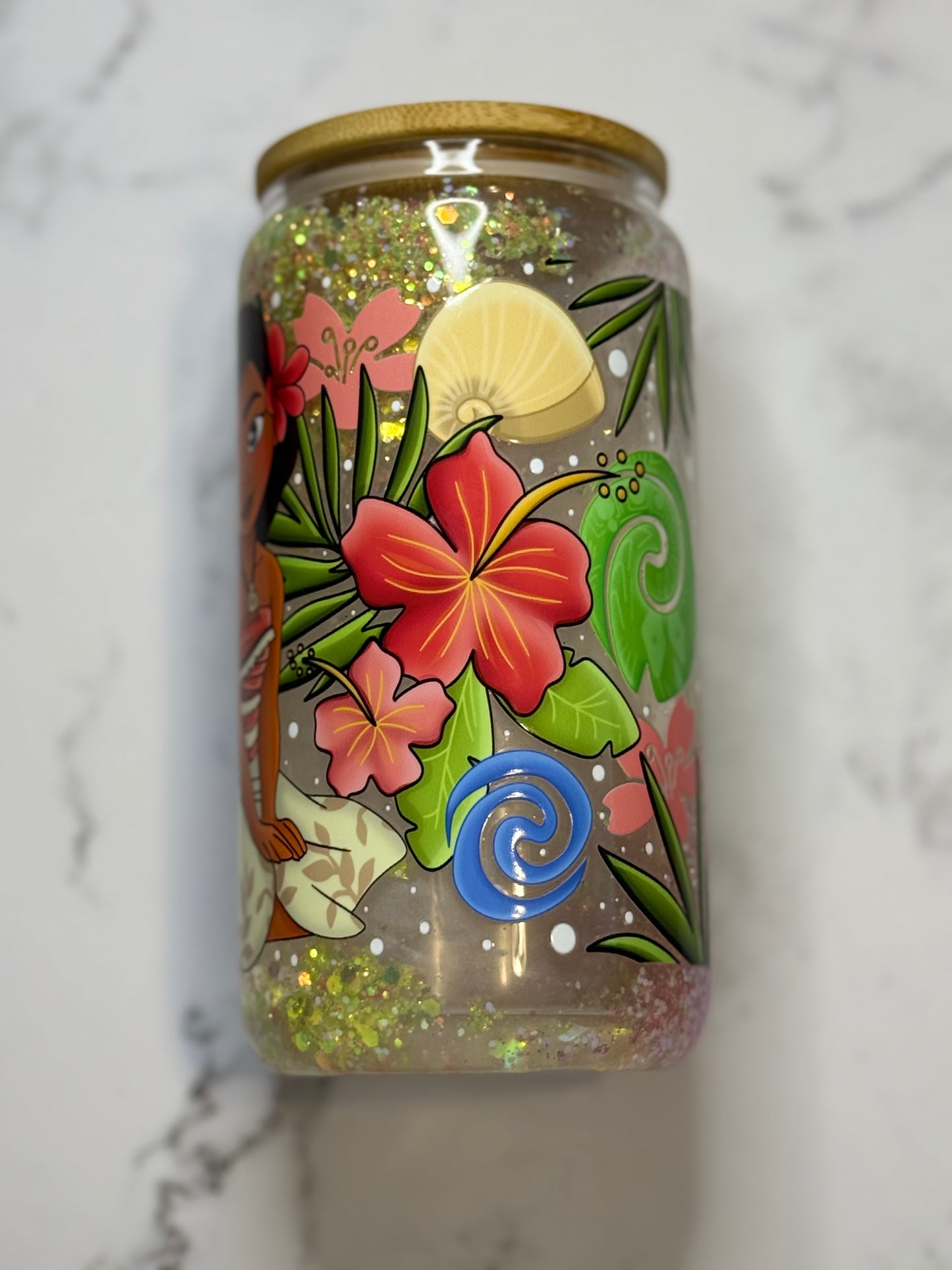 SM Friends Characters Snow Globe Custom Glass Can