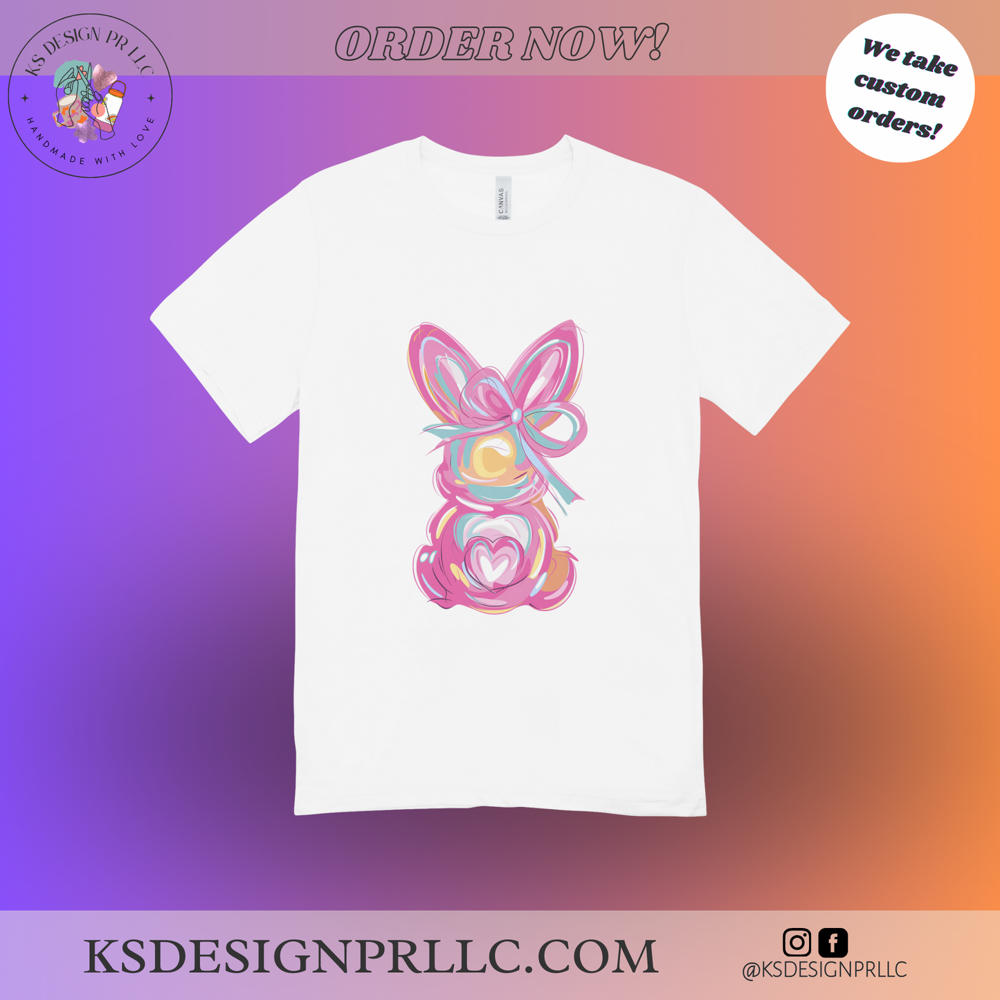 Cute Bunny Easter Custom Shirt