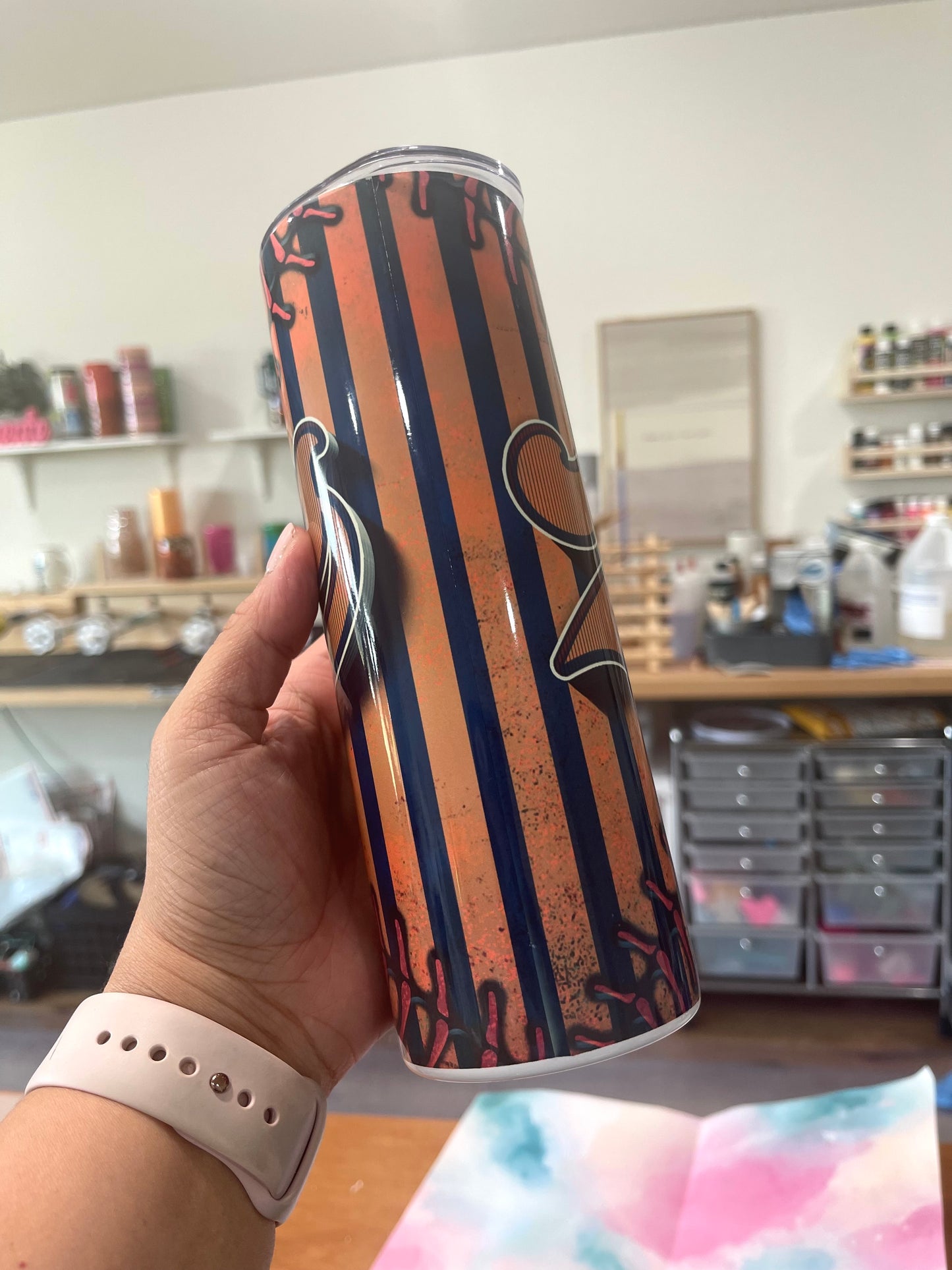 Astros Baseball Themed Tumbler