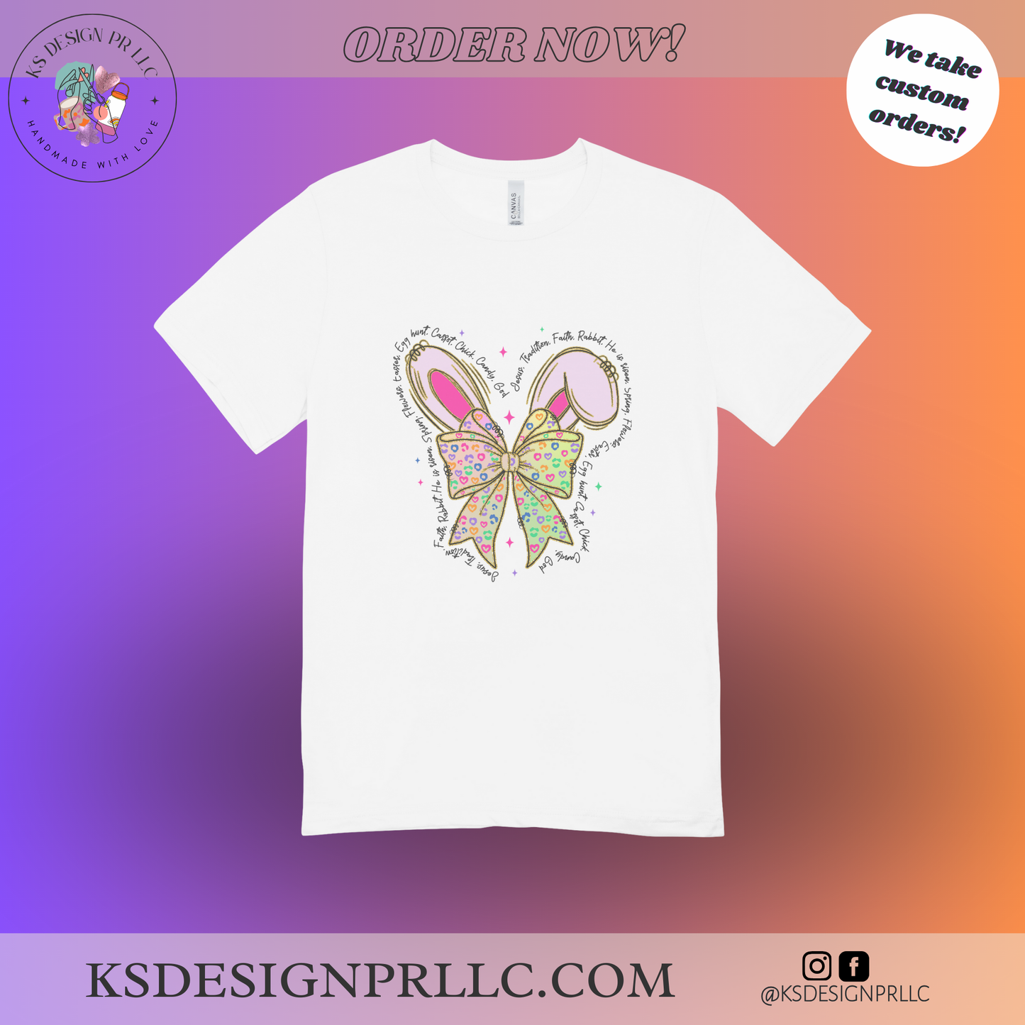 Cute Bunny Easter Custom Shirt