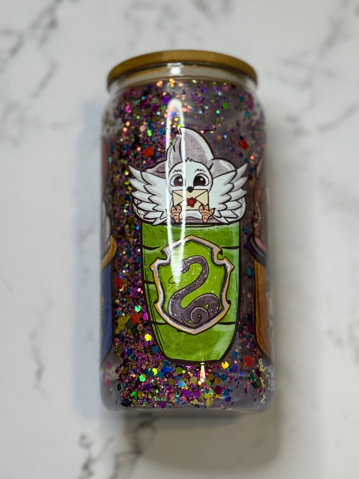 HP Characters Snow Globe Custom Glass Can