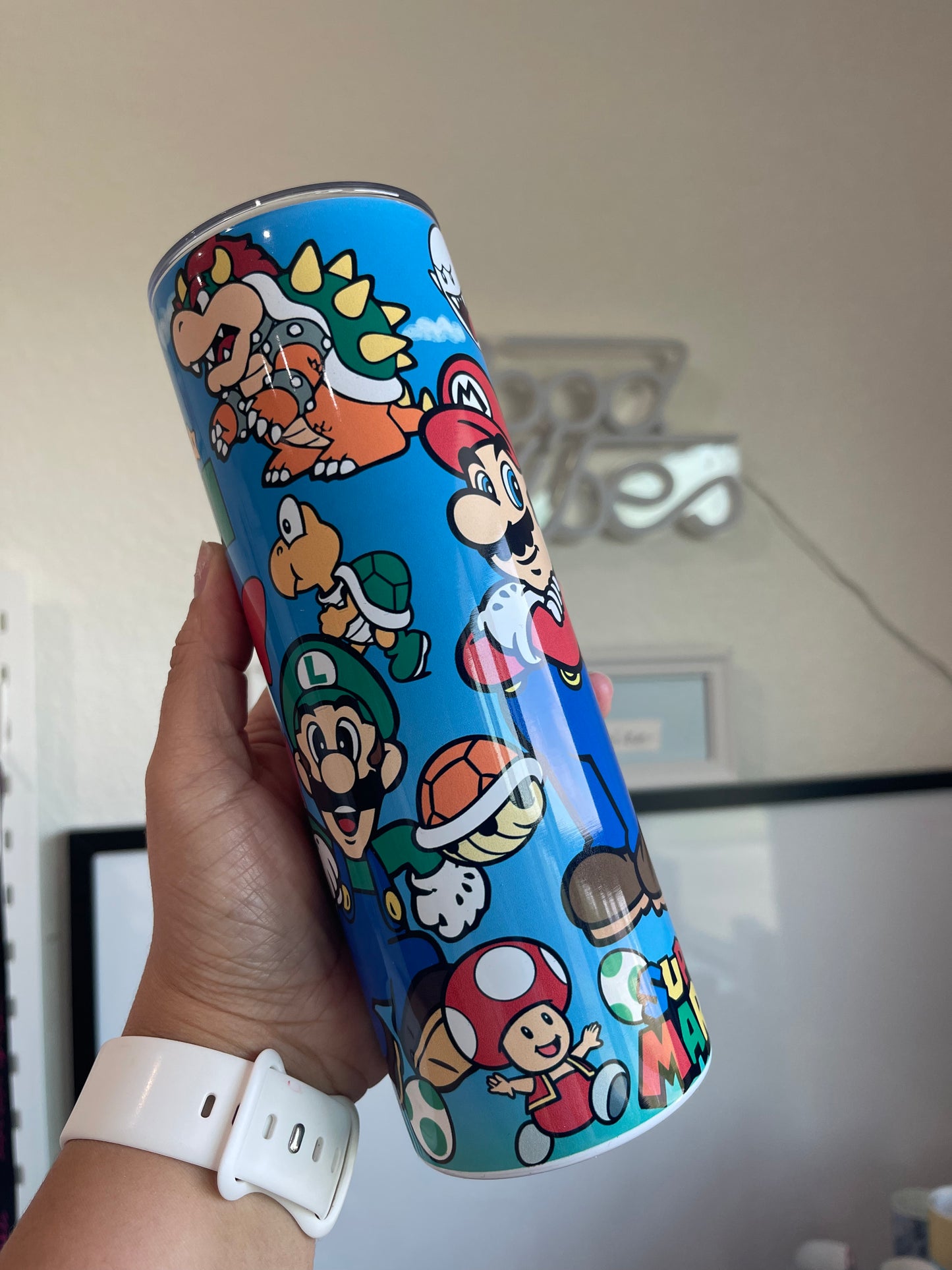 Mario Character Themed Tumbler