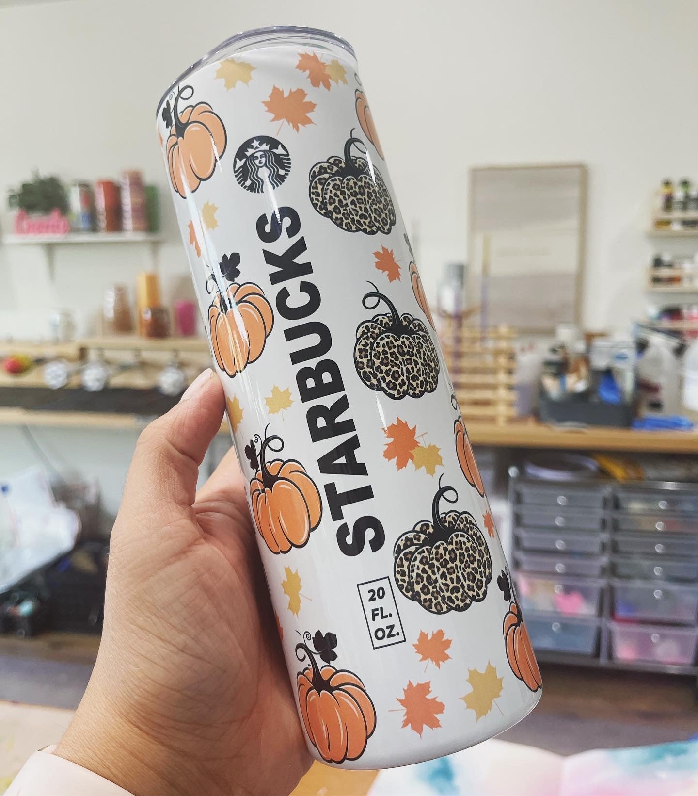 Fall Pumpkin Cooffee Tumbler