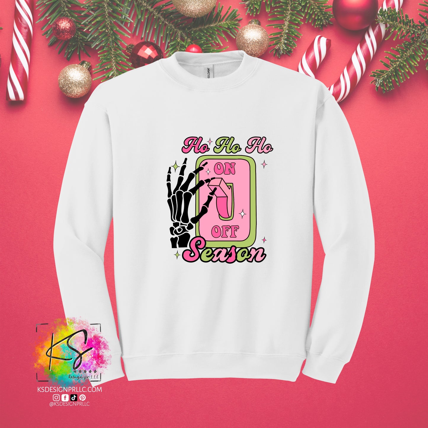 Ho Ho Ho Season On Christmas Era Custom Sweatshirt