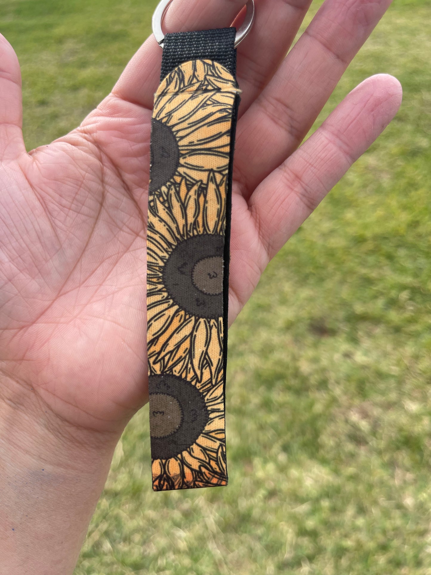 Sunflower Wristlet Keychain