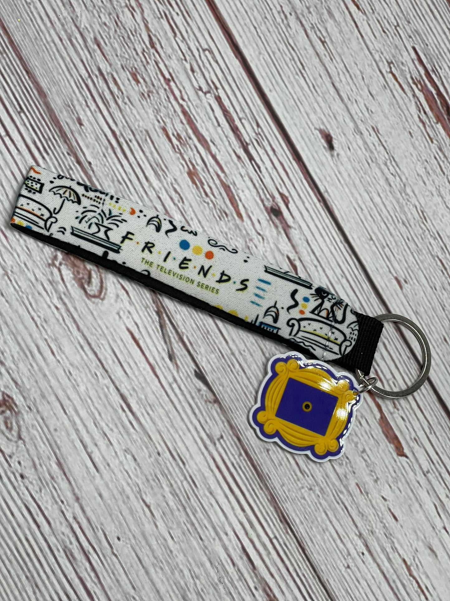 Friends Themed Wristlet Keychain
