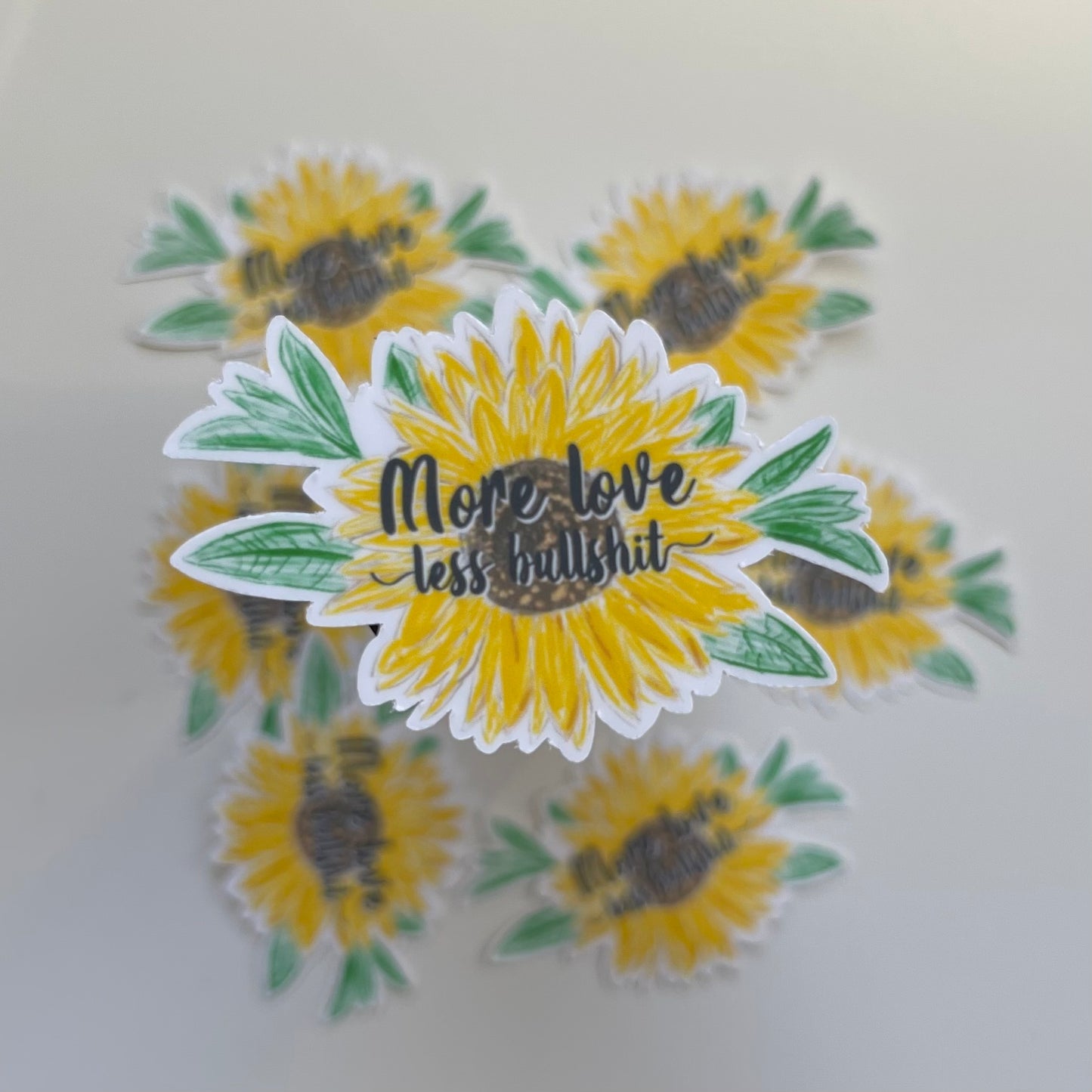 More Love Sunflower Sticker