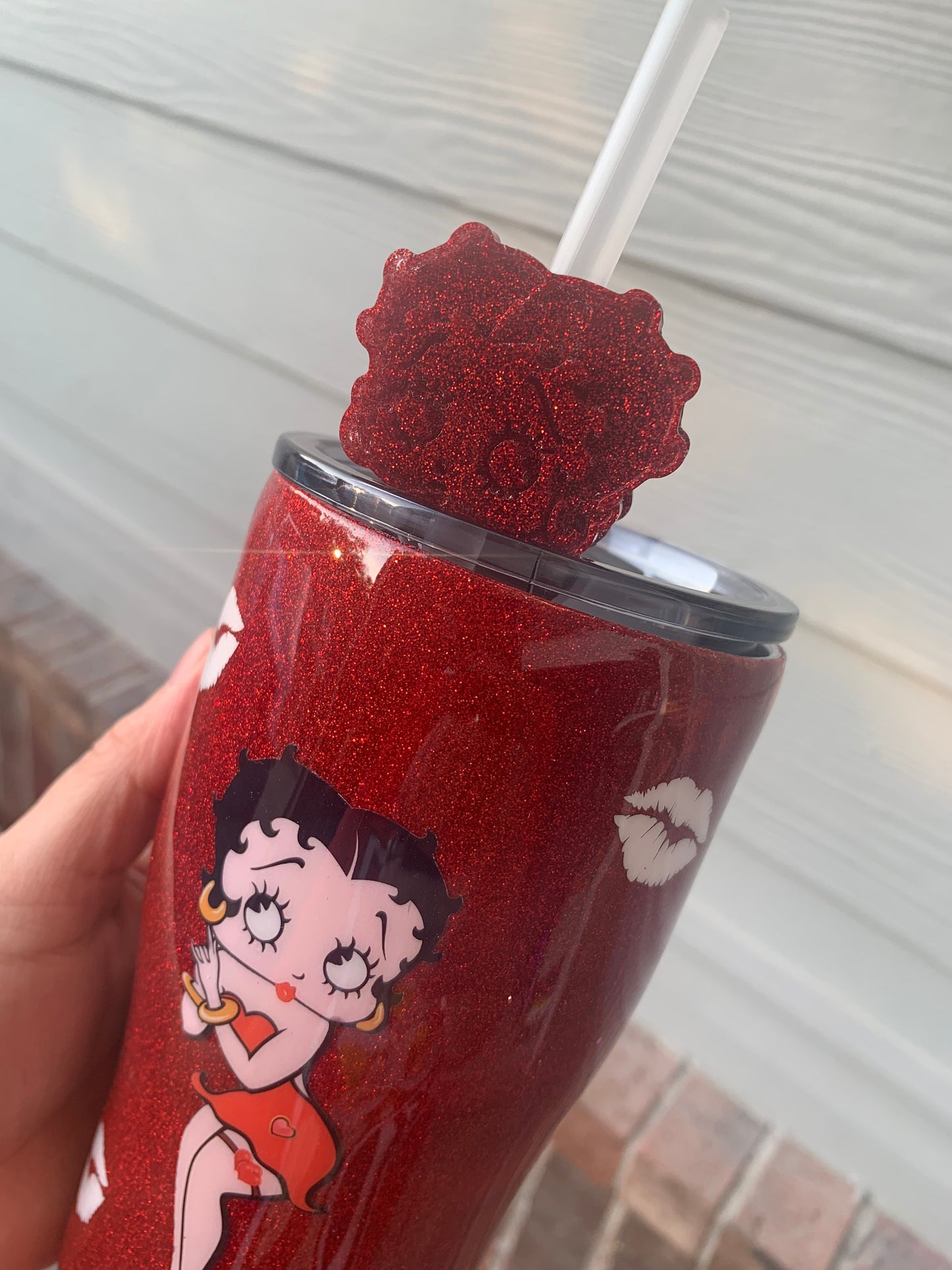 Betty Boop Straw Topper