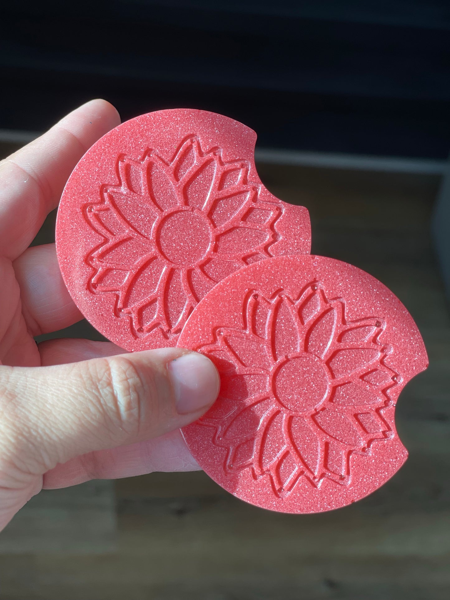 Floral Car Coasters
