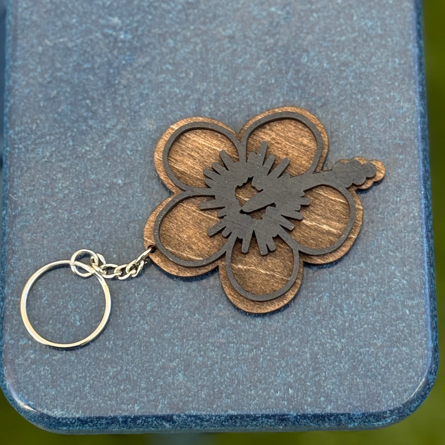 Puerto Rico Wood Keychains