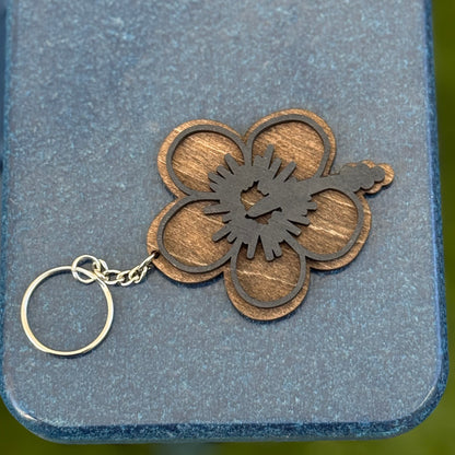 Puerto Rico Wood Keychains