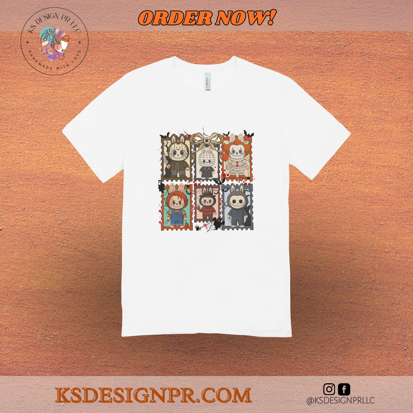 Movie Characters Labubu Halloween Custom Shirt