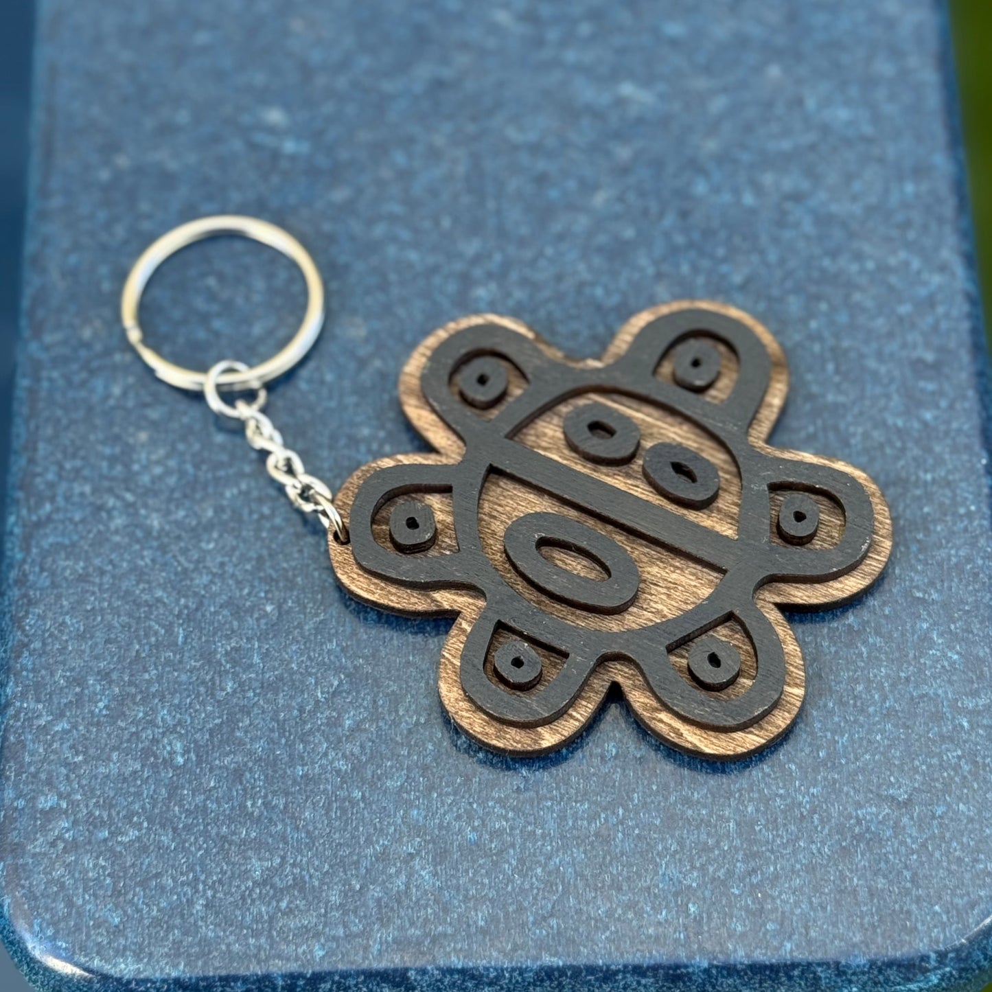 Puerto Rico Wood Keychains