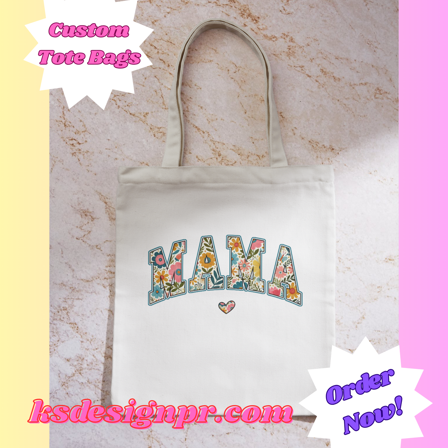 Mama Custom Tote Bag