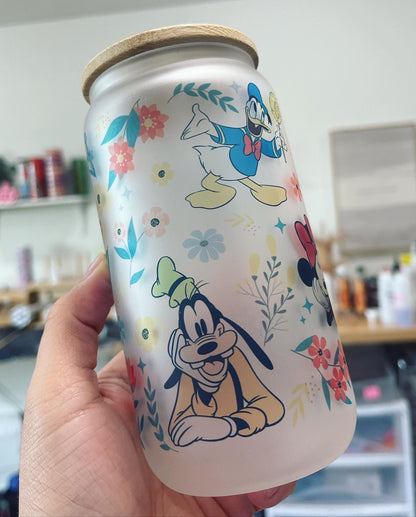 Characters Themed Glass Can