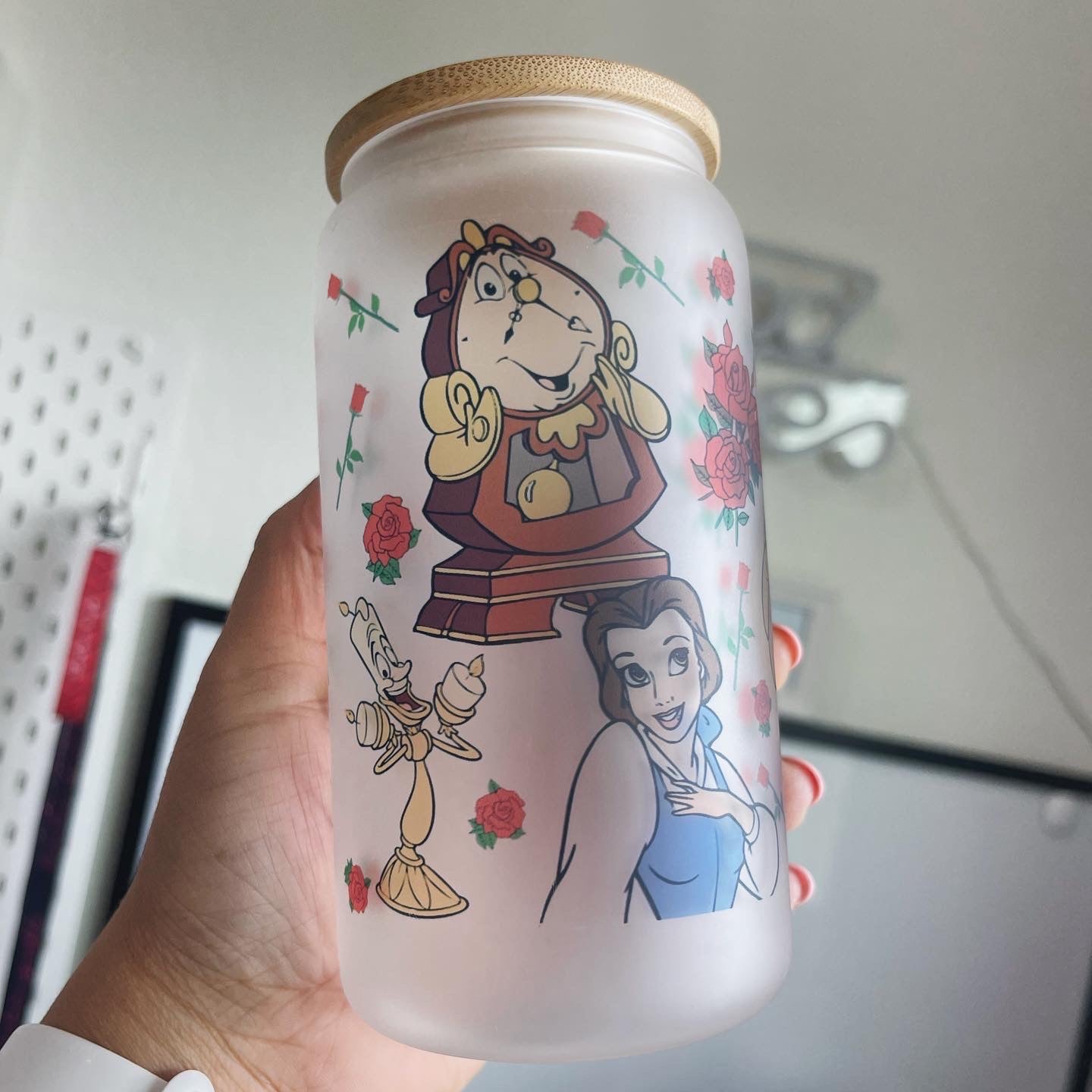 Beauty And The Beast Glass Can