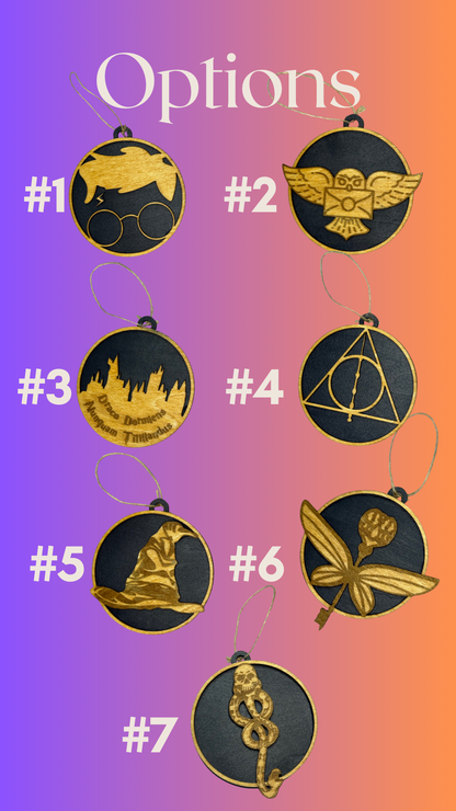 Custom HP Wood Ornaments