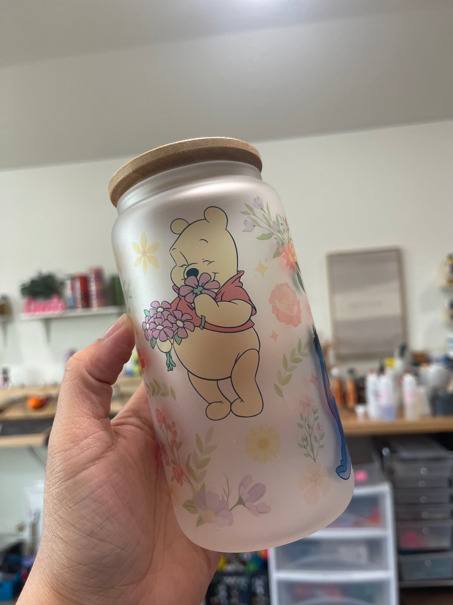 Pooh Glass Can