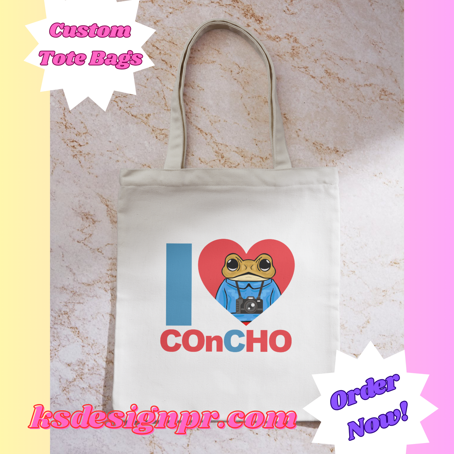 Sapo Concho Custom Tote Bag
