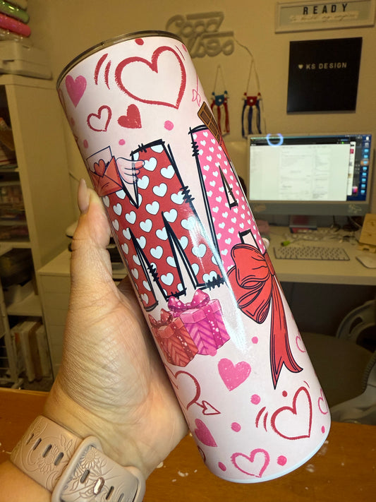 Mama Valentine Custom Tumbler