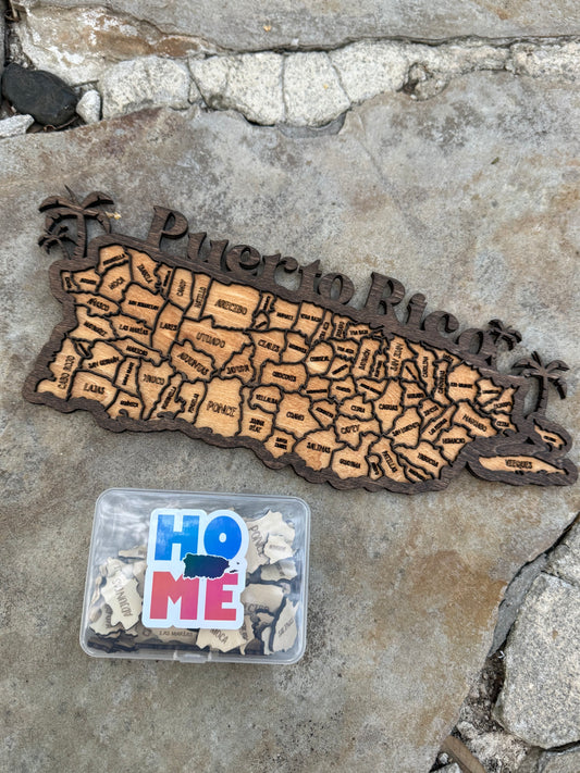 Puerto Rico Map Puzzle | Rompecabezas Mapa De Puerto Rico