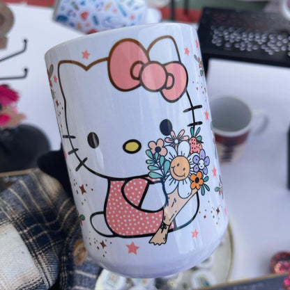 Hello Kitty Themed Ceramic Mug