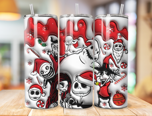 Jack And Sally Christmas Custom Tumbler