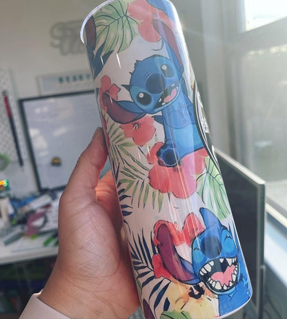 Ohana Coffee Stitch Themed Tumbler