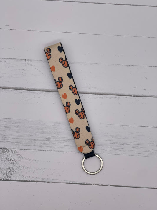 Pumpkin Ears Wristlet Keychain