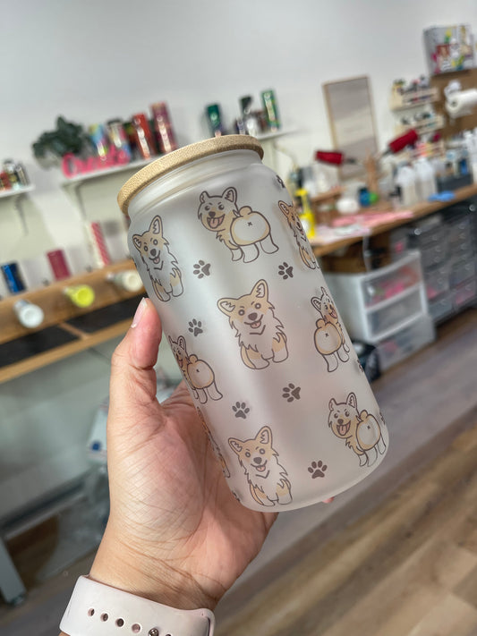 Corgi's Glass Can