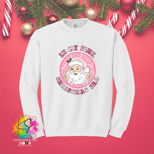 In My Pink Christmas Era Custom Sweatshirt