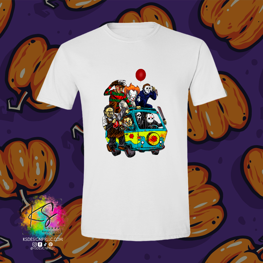 Halloween Characters Custom Shirt
