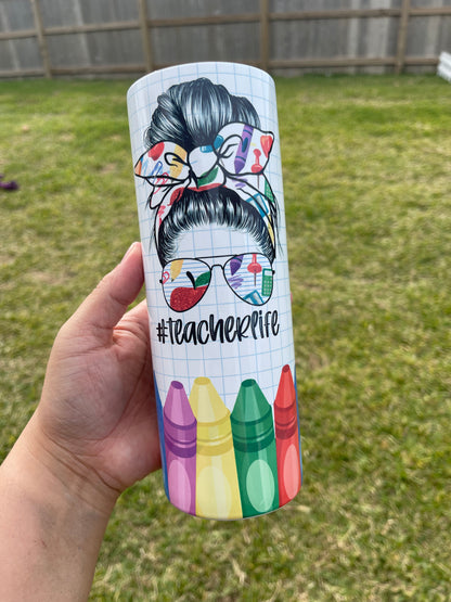 Teacher Life Custom Tumbler