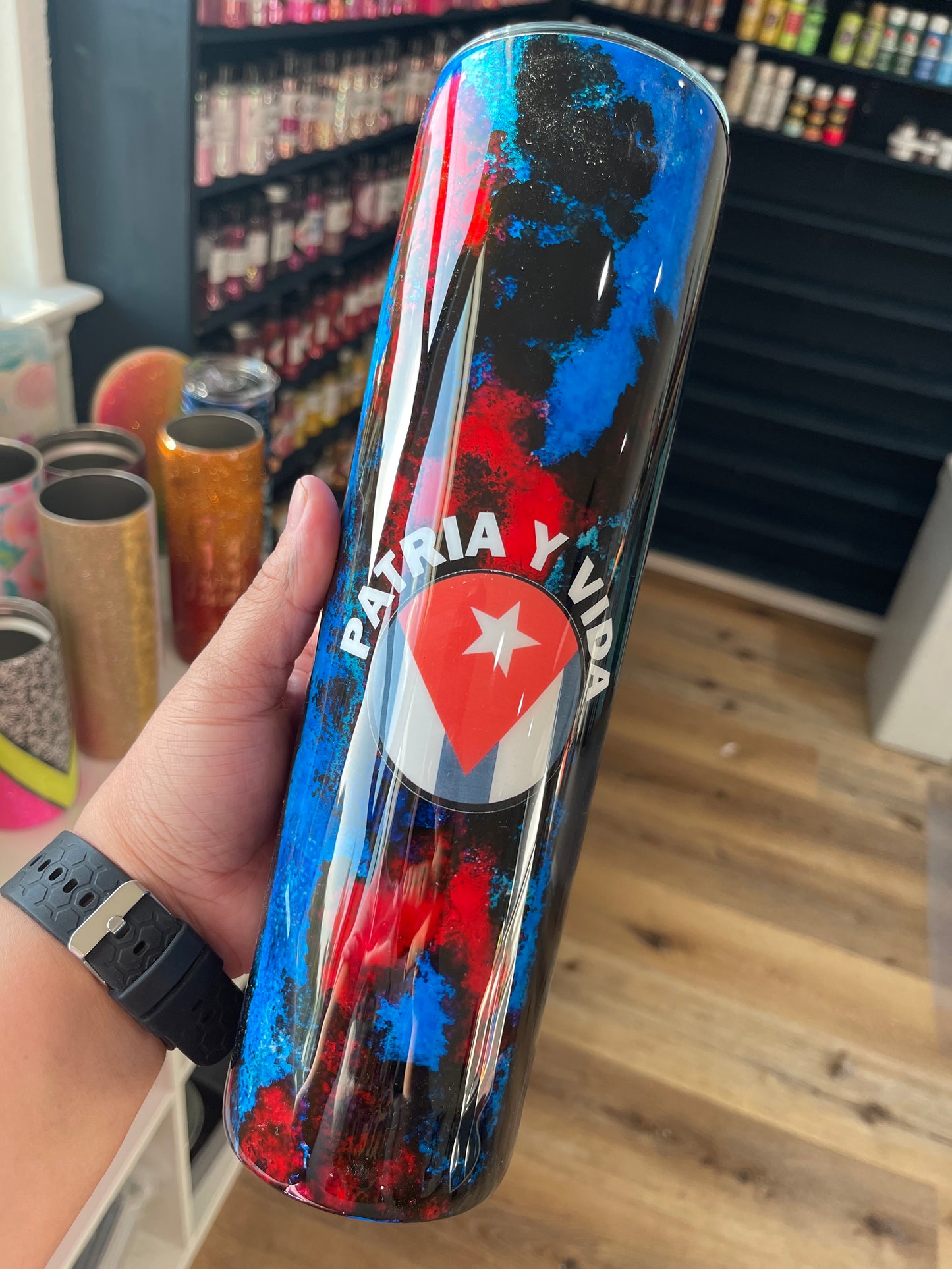 Patria y Vida! SOS Cuba Custom Tumbler