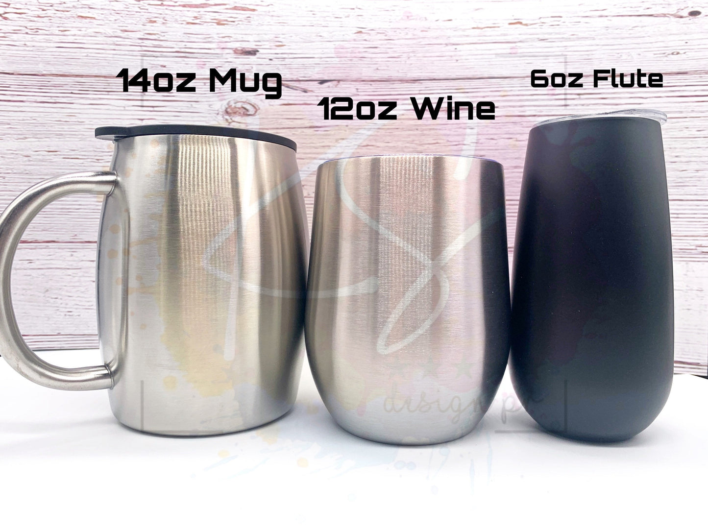 Beach Themed Glitter Tumbler