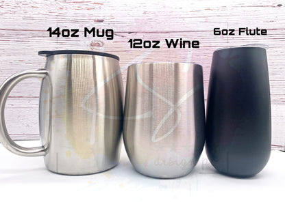 Beach Themed Glitter Tumbler