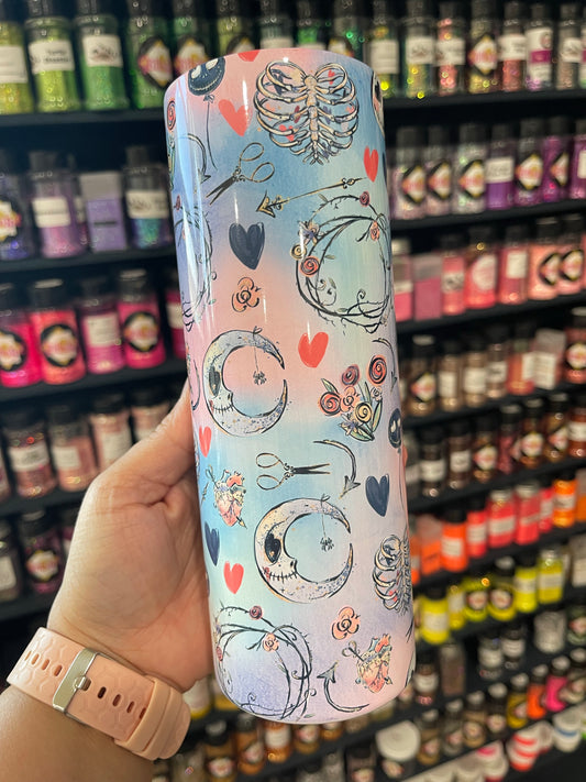 Jack Skellington Valentines Custom Tumbler