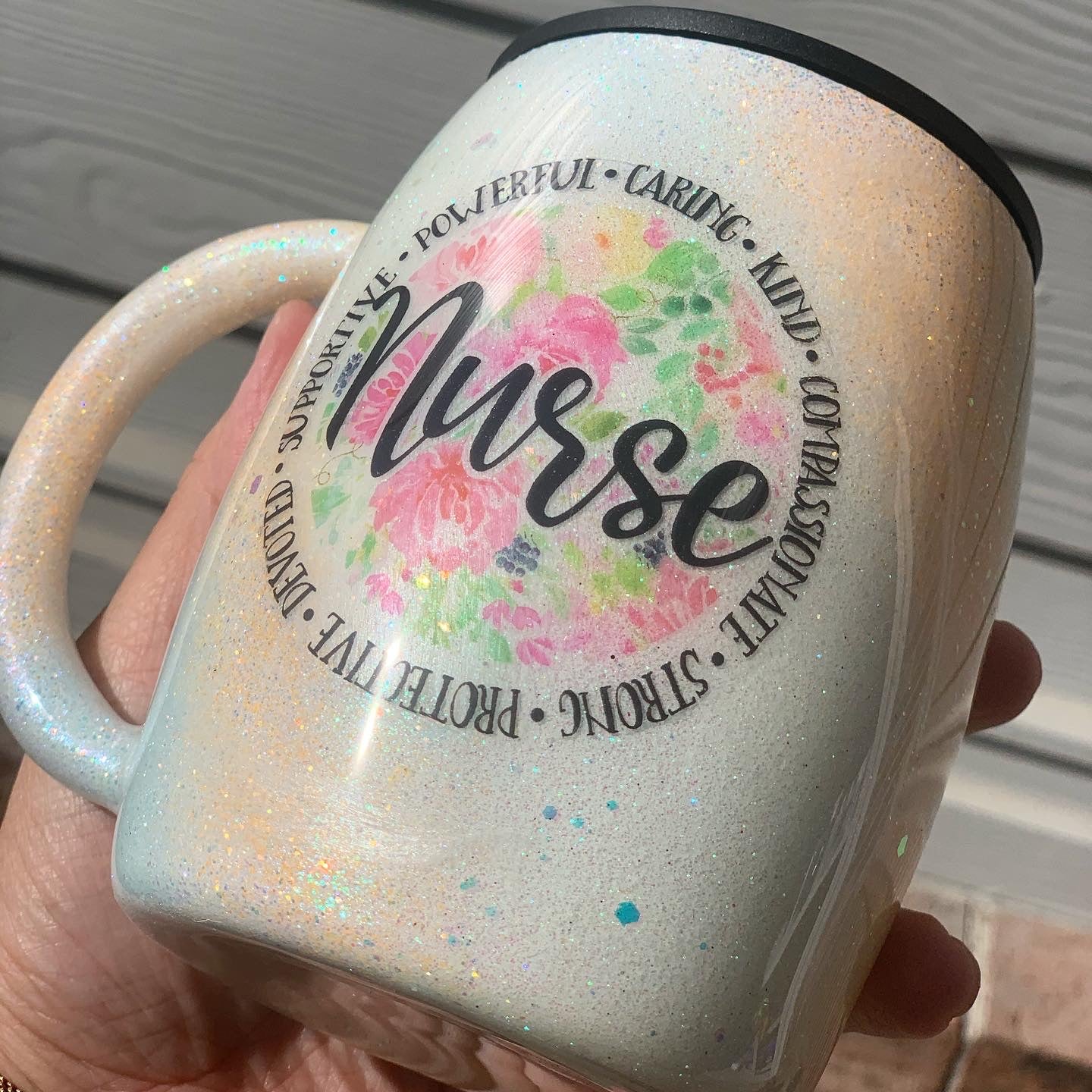 Nurse Floral Tumbler